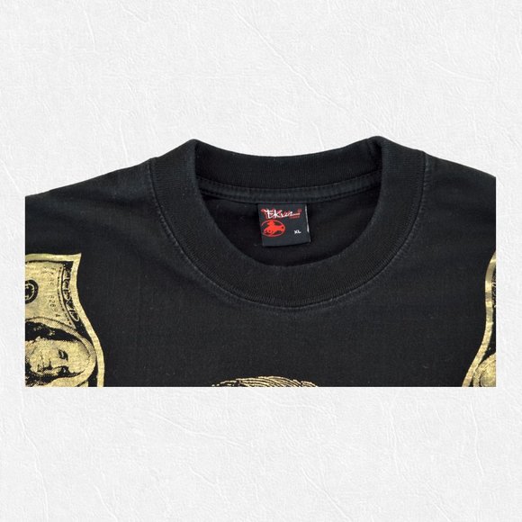 VTG‎ Ekur Jeans Benjamin Franklin T-shirt Men's XL "Get Every Dollar" - Picture 3 of 4